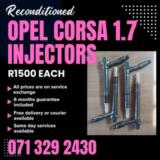 Opel Corsa 1.7 Injectors For Sale With Warranty On