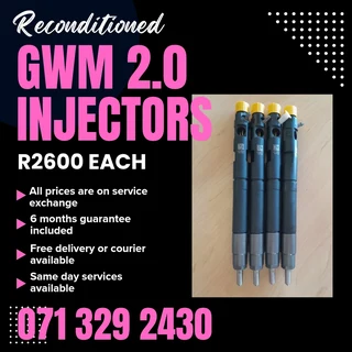 Gwm Steed 2.0 Injectors For Sale With Warranty On