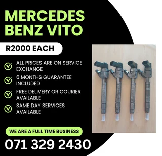 Mercedes Benz Vito Diesel Injectors For Sale With Warranty On
