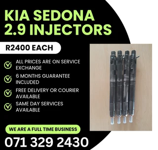 Kia Sedona 2.9 Injectors For Sale With Warranty