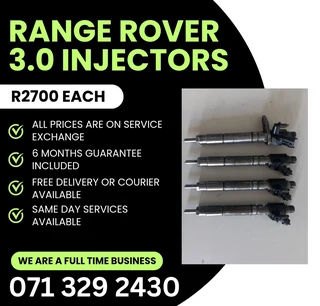 Range Rover 3.0 Injectors For Sale With Warranty