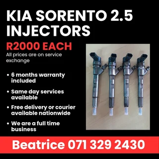 Kia Sorento 2.5 Diesel Injectors For Sale With Warranty