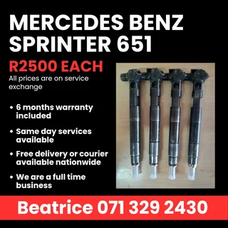 Mercedes Benz Sprinter 651 Injectors For Sale With Warranty