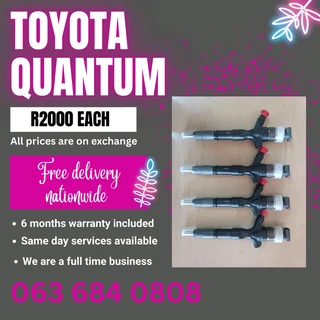 Toyota Quantum Diesel Injectors For Sale With Warranty On
