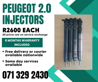 Peugeot 2.0 Diesel Injectors For Sale With Warranty
