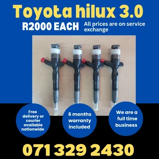 Toyota Hilux 3.0 Injectors For Sale With Warranty