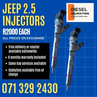 Jeep 2.5 Injectors For Sale With Warranty On