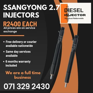 Ssangyong 2.7 Diesel Injectors For Sale With Warranty
