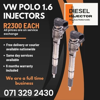Vw Polo 1.6 Diesel Injectors For Sale With Warranty