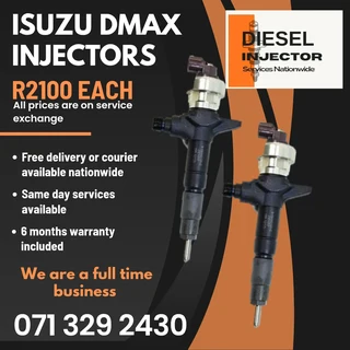 Isuzu Dmax Injectors For Sale With Warranty