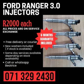 Ford Ranger 3.0 Diesel Injectors For Sale With Warranty