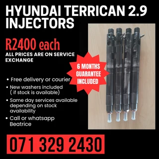 Hyundai Terrecan 2.9 Injectors For Sale With Warranty