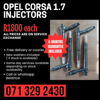 Opel Corsa 1.7 Injectors For Sale With Warranty