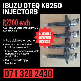 Isuzu Dteq Kb250 Injectors For Sale With Warranty