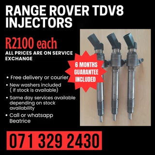 Range Rover Tdv8 Injectors For Sale With Warranty