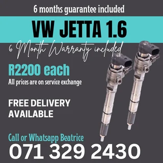 Vw Jetta 1.6 Diesel Injectors For Sale With Warranty