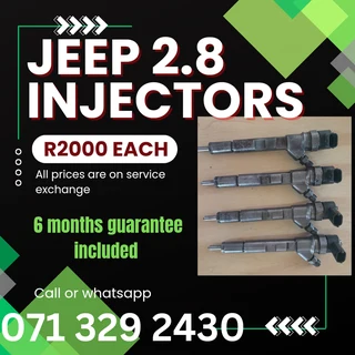 Jeep 2.8 Diesel Injectors For Sale With Warranty
