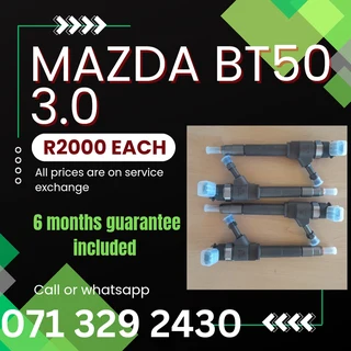 Mazda Bt50 3.0 Diesel Injectors For Sale With Warranty