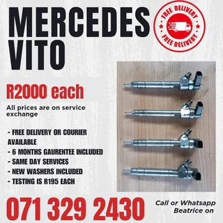 Mercedes Benz Vito Diesel Injectors For Sale With Warranty