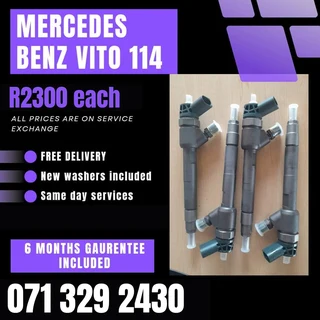 Mercedes Benz Vito 114 Diesel Injectors For Sale With Warranty