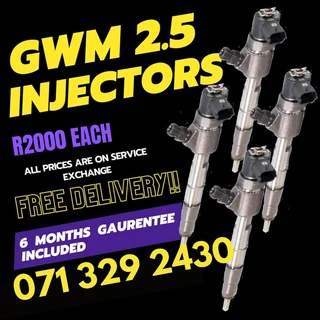 Gwm 2.5 Injectors For Sale With Warranty