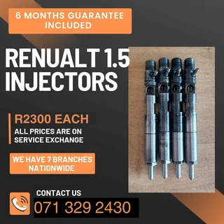 Renualt Kangoo 1.5 Diesel Injectors For Sale With Warranty