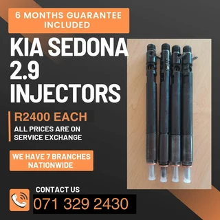 Kia Sedona 2.9 Injectors For Sale With Warranty