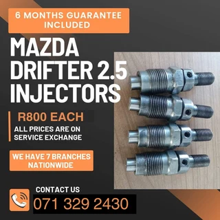 Mazda Drifter 2.5 Injectors For Sale With Warranty