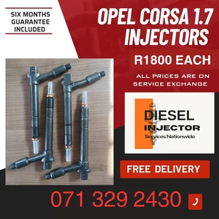 Opel Corsa 1.7 Injectors For Sale With Warranty