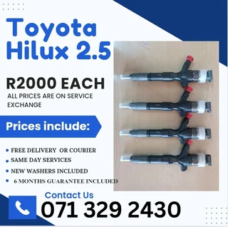 Toyota Hilux 2.5 Injectors For Sale With Warranty