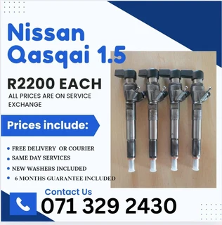 Nissan Qasqa I .5 Injectors For Sale With Warranty