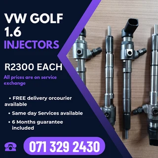 Vw Golf 1.6 Diesel Injectors For Sale With Warranty
