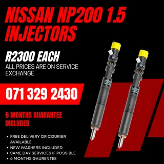 Nissan Np200 1.5 Diesel Injectors For Sale With Warranty On