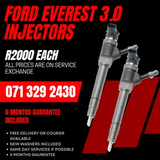 Ford Everest 3.0 Diesel Injectors For Sale With Warranty