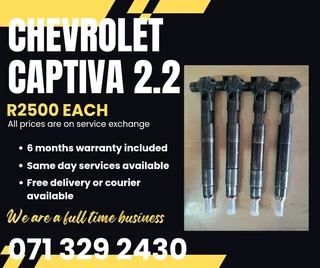 Chevrolet Captiva 2.2 Injectors For Sale With Warranty