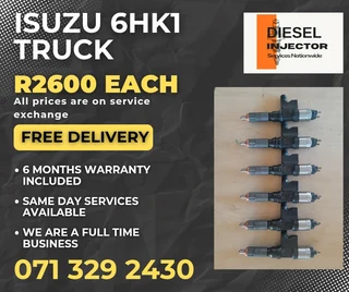 Isuzu 6hk1 Truck Injectors For Sale With Warranty