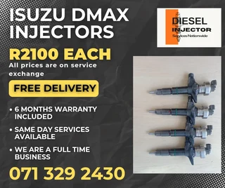Isuzu Dmax Injectors For Sale With Warranty