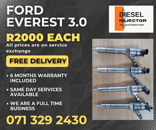 Ford Everest 3.0 Diesel Injectors For Sale With Warranty