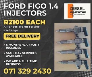 Ford Figo 1.4 Diesel Injectors For Sale With Warranty