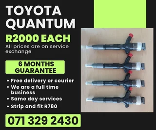 Toyota Quantum Diesel Injectors For Sale With Warranty On