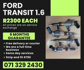 Ford Transit 1.6 Injectors For Sale With Warranty On