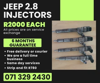 Jeep 2.8 Diesel Injectors For Sale With Warranty On