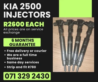 Kia 2500 Injectors For Sale With Warranty