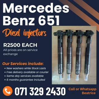 Mercedes Benz Vito 651 Diesel Injectors For Sale With Warranty