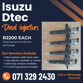 Isuzu Dteq Diesel Injectors For Sale With Warranty