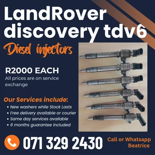 Land Rover Discovery Tdv6 Diesel Injectors For Sale With Warranty