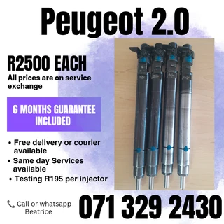 Peugeot 2.0 Diesel Injectors For Sale With Warranty