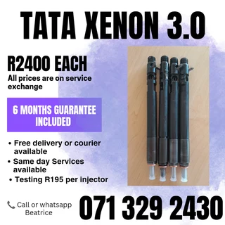 Tata Xenon 3.0 Injectors For Sale With Warranty On