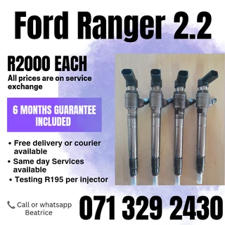 Ford Ranger 2.2 Diesel Injectors For Sale With Warranty