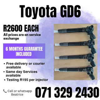 Toyota Gd6 Diesel Injectors For Sale With Warranty